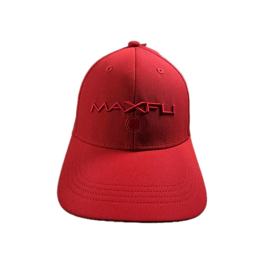 Maxfli Tour Men's Grey 3D Logo Tech Golf Hat Red Strap Back Cap OSFM New